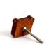 Handmade Acacia Wood Lion Knob for Kids Furniture